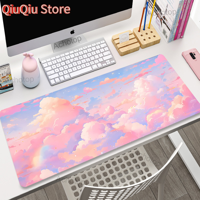 Keyboard Mouse Bundle Gaming - Podkładka pod mysz Pink Clouds, podkładki