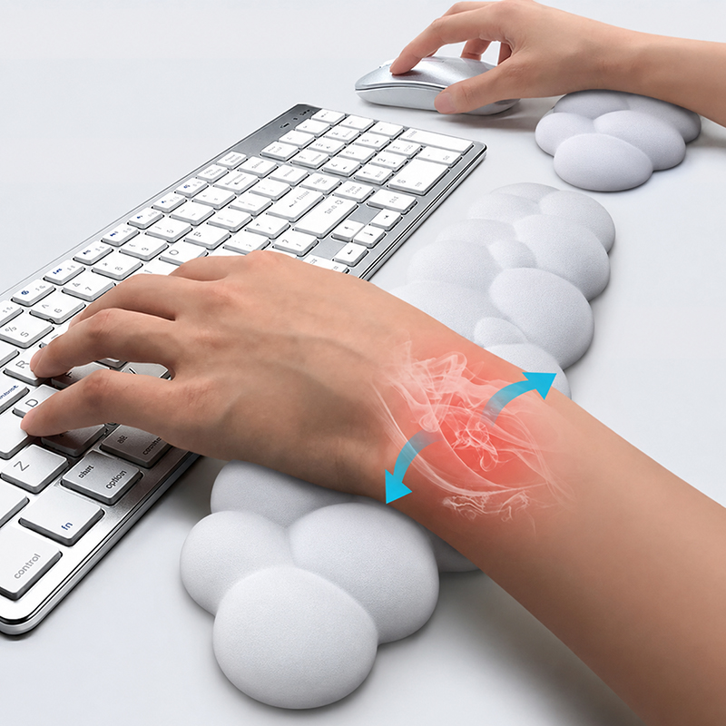 Keyboard Mouse Bundle Gaming - Podkładka pod mysz z podpórką pod