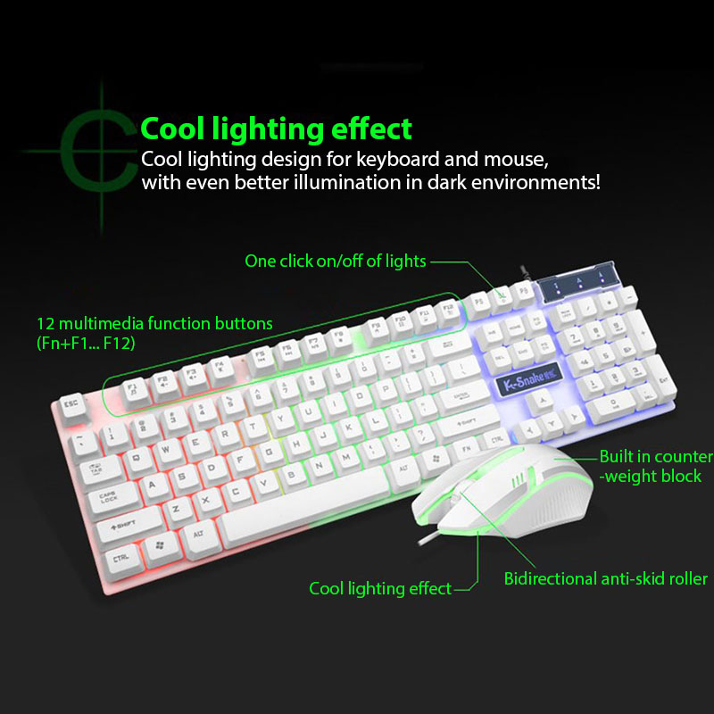 Zestaw klawiatury i myszy KM32 – Gaming Keyboard Mouse Wireless recenzja i cena