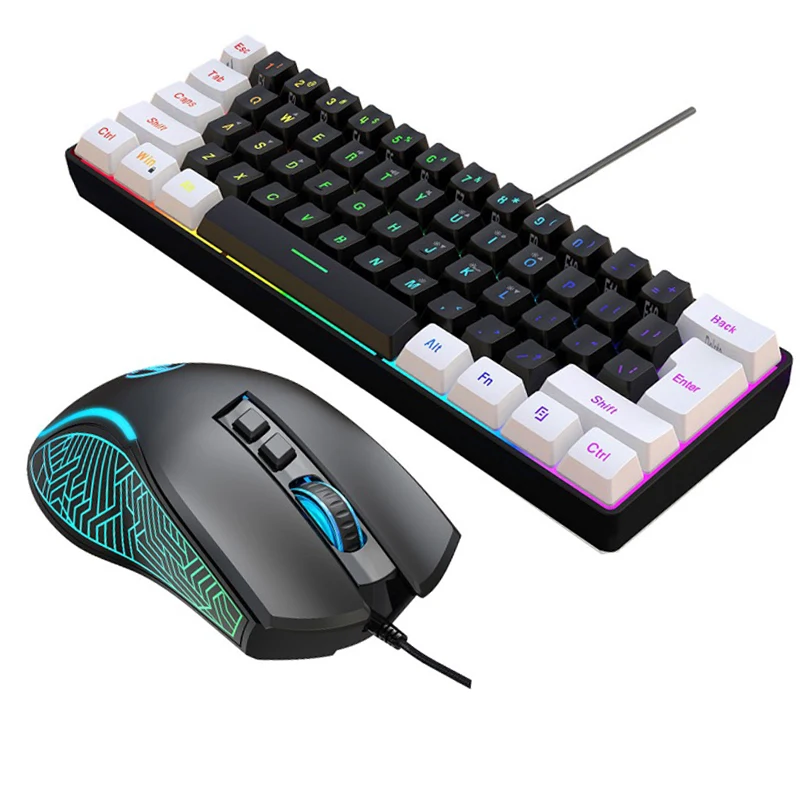 Zestaw Klawiatura i Mysz 60% d – Gaming Keyboard And Mouse Set recenzja i cena