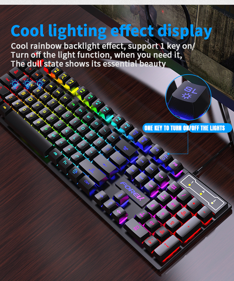 104-klawiszowa podświetlana kl – Keyboard Mouse Bundle Gaming recenzja i cena
