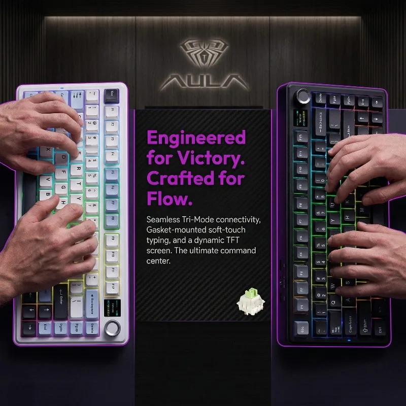 Klawiatura mechaniczna AULA F7 – Gaming Keyboard Ergo recenzja i cena