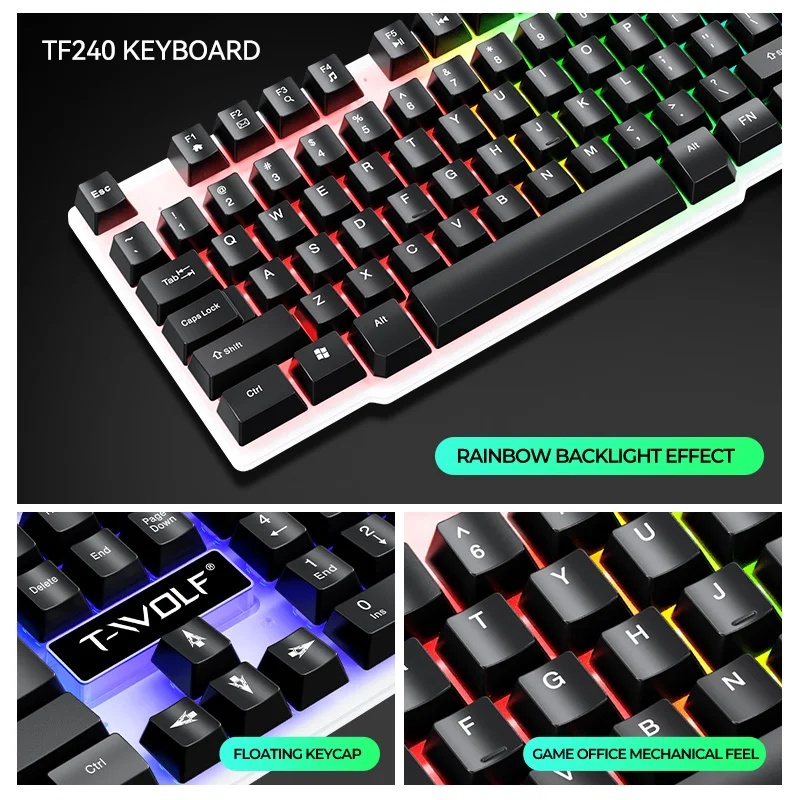 NOWE Zestawy Klawiatury i Mysz – Gaming Keyboard And Mouse Set recenzja i cena