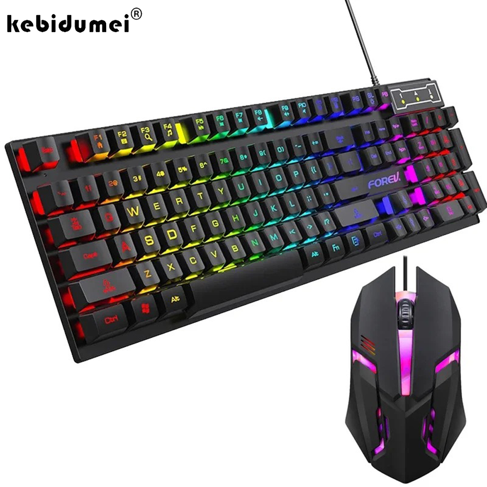 Klawiatura mechaniczna Kebidum – Keyboard Mouse Bundle Gaming recenzja i cena